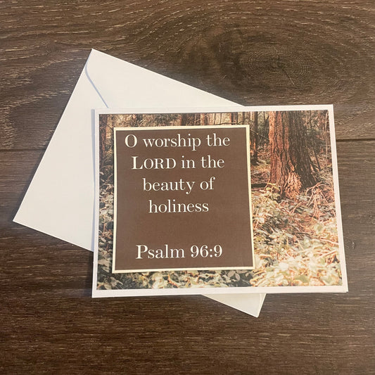 Handmade Card - Worship the Lord