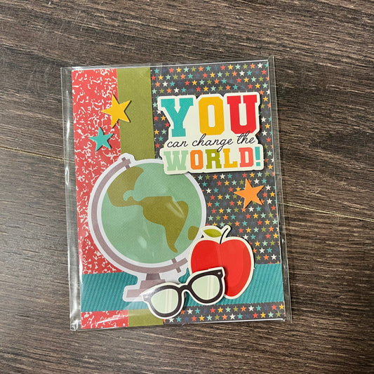 Handmade Card - You Can Change the World