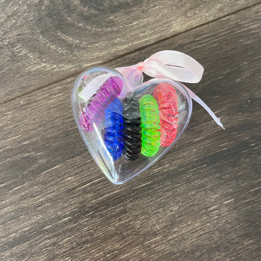 Mini Spiral Hair Tie Set - Multicolor