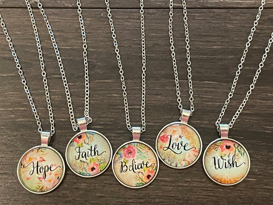 Pendant Necklace - Word