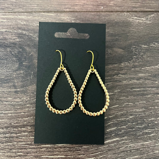 Gold Teardrop Earrings