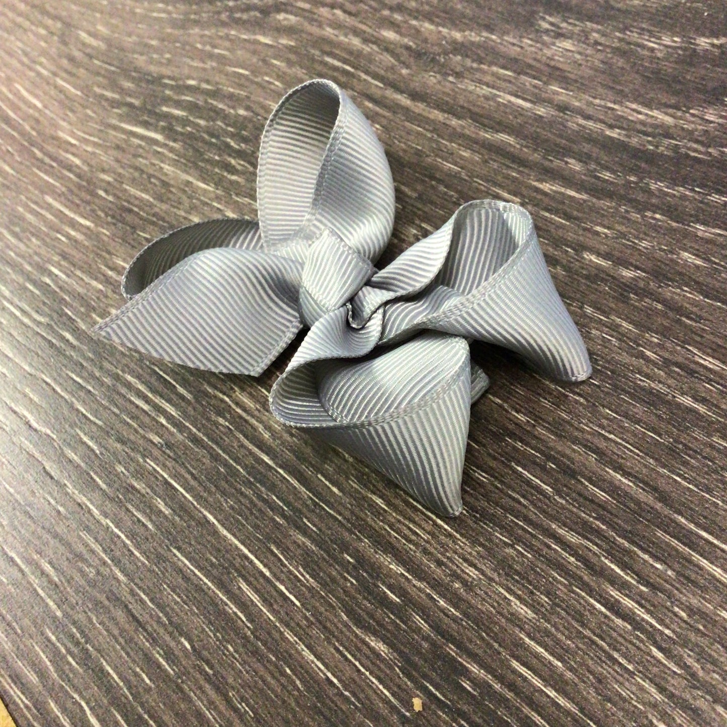 3" Solid Boutique Bow - Silver