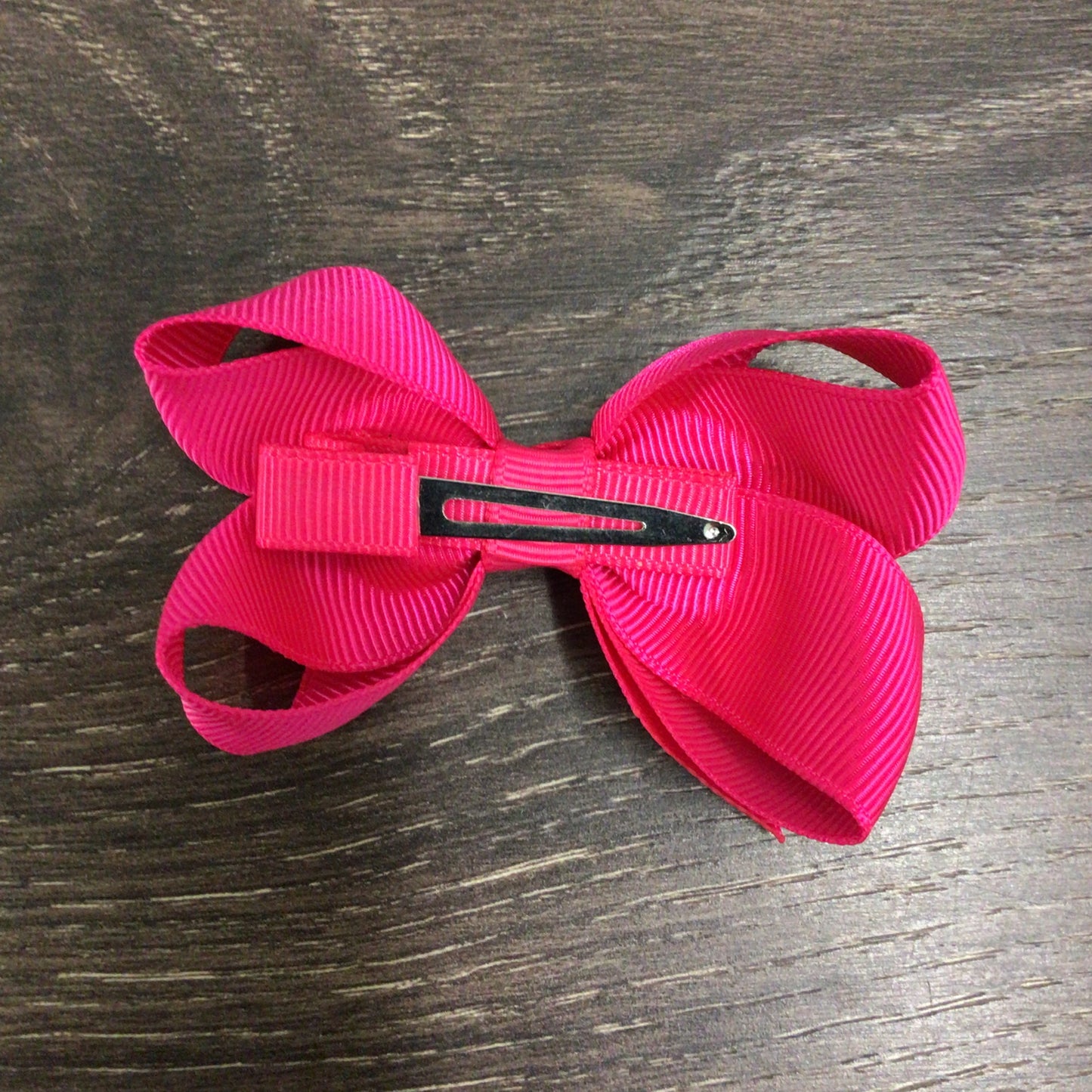 3" Solid Boutique Bow - Shocking Pink