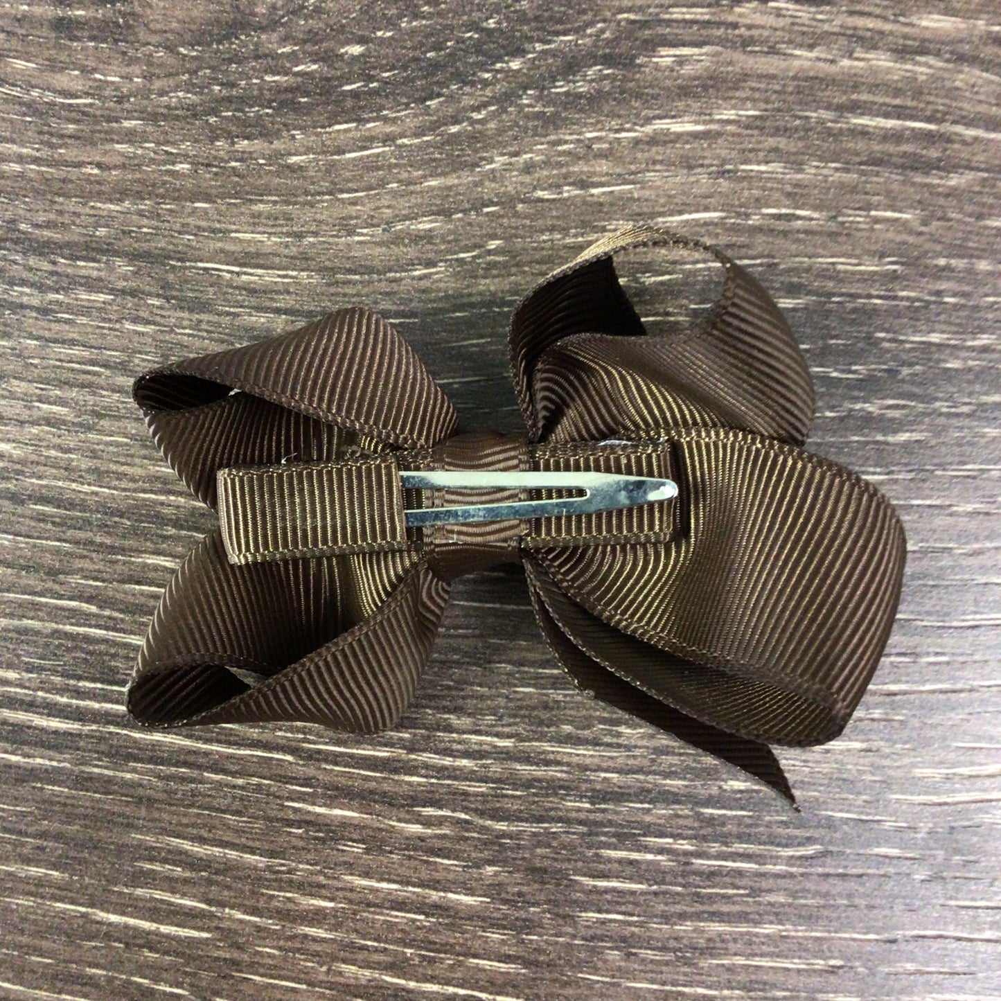 3" Solid Boutique Bow - Brown
