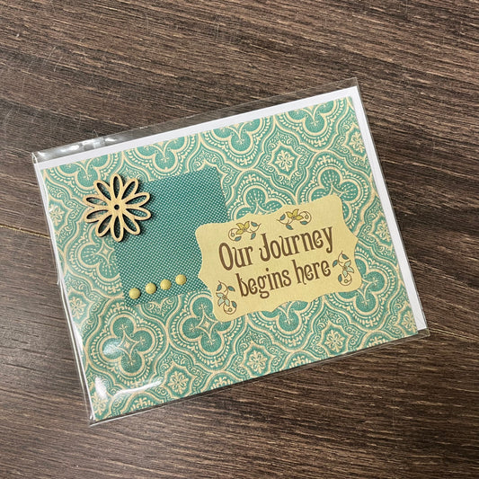 Handmade Card - Our Journey Begins Here