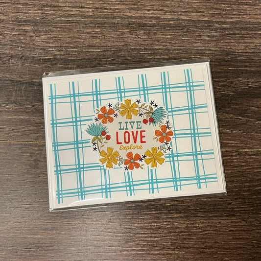 Handmade Card - Live Love Explore