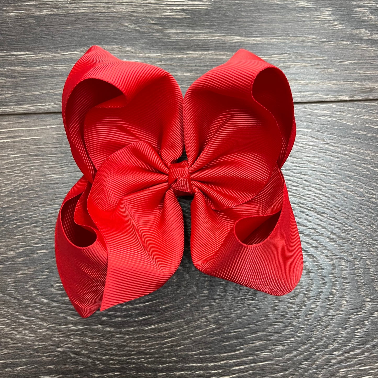 6" Solid Boutique Bow - Red