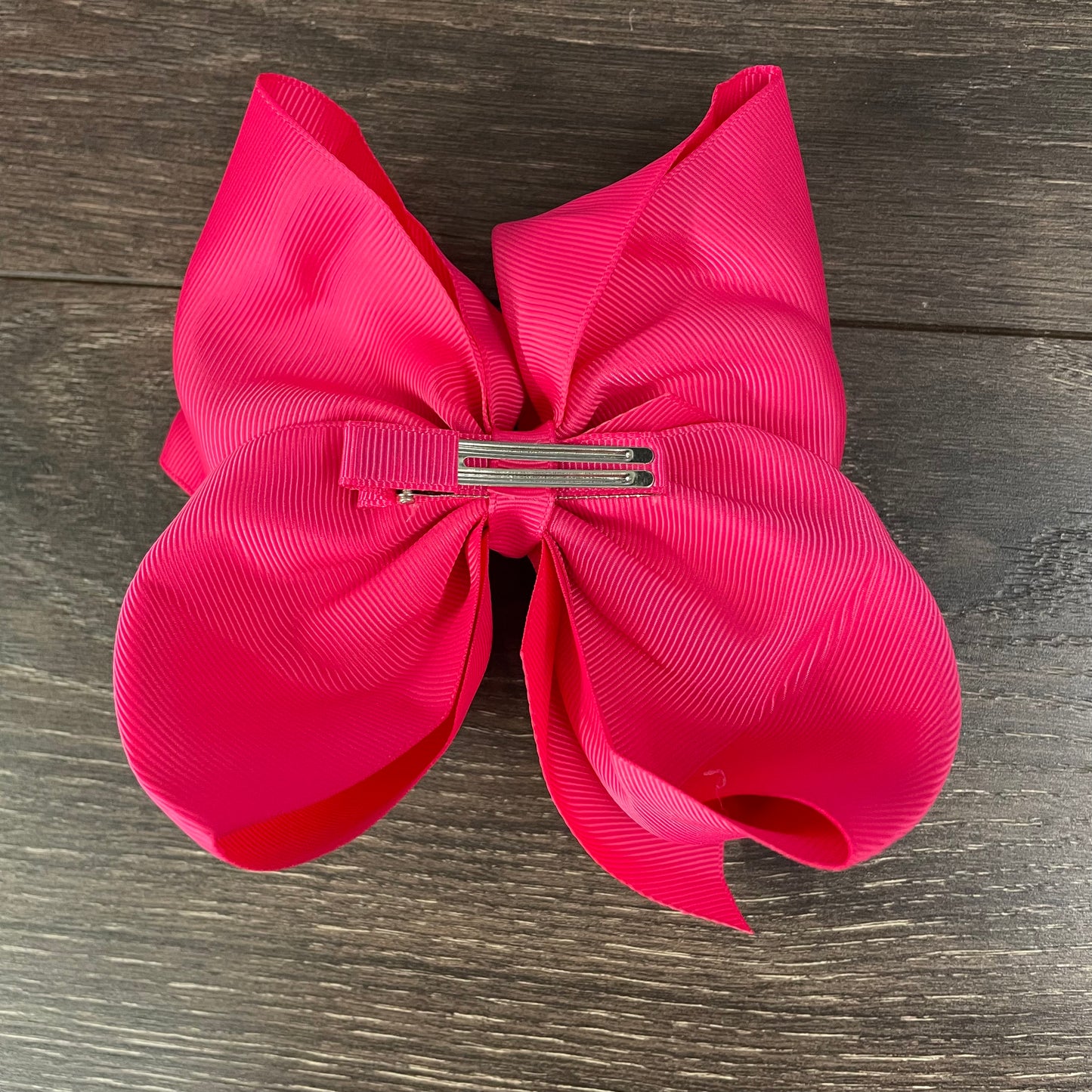 6" Solid Boutique Bow - Shocking Pink
