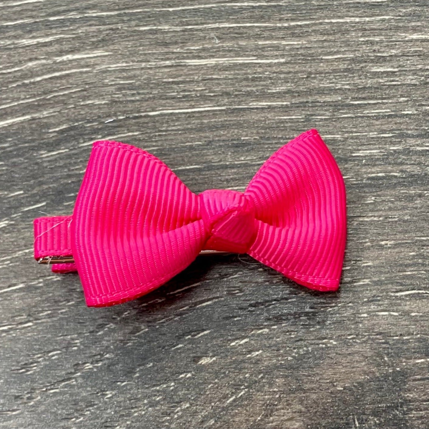 Mini Bow - Tuxedo Knot - Shocking Pink