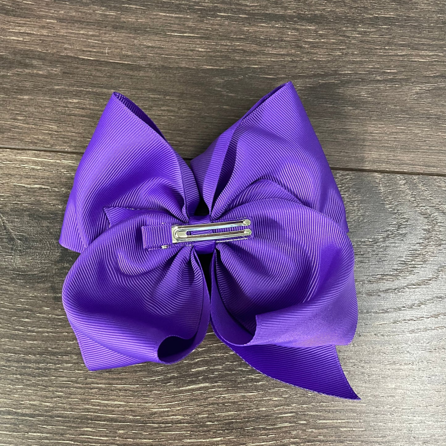 6" Solid Boutique Bow - Purple