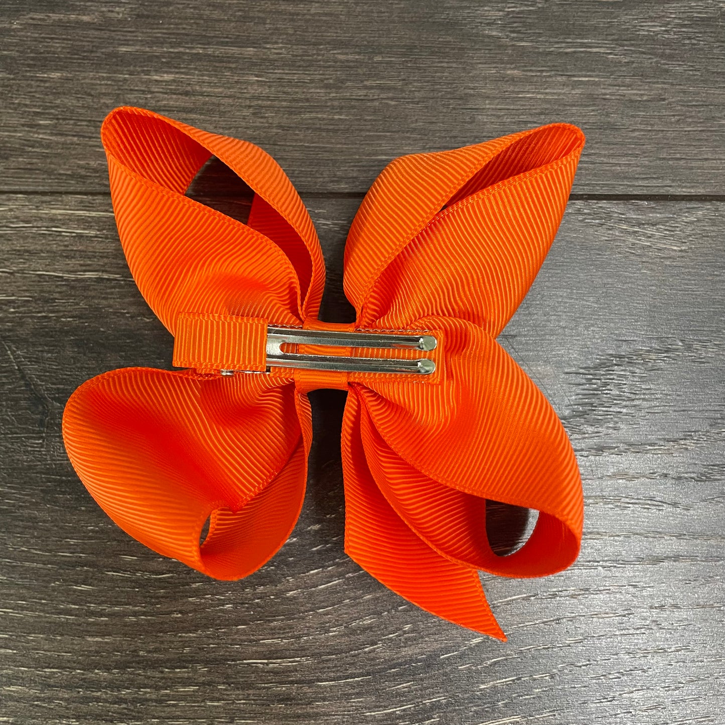 4" Solid Boutique Bow - Torrid Orange