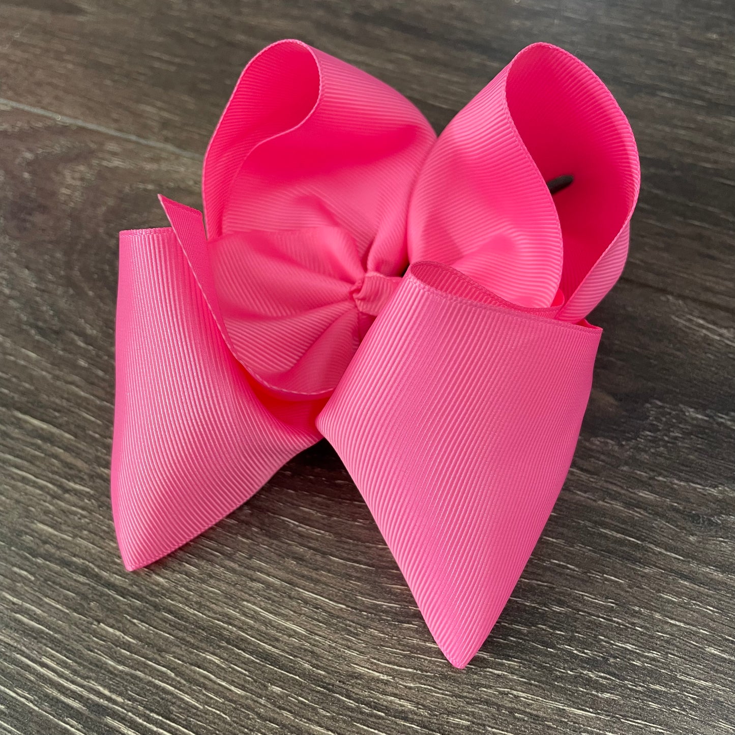 6" Solid Boutique Bow - Hot Pink