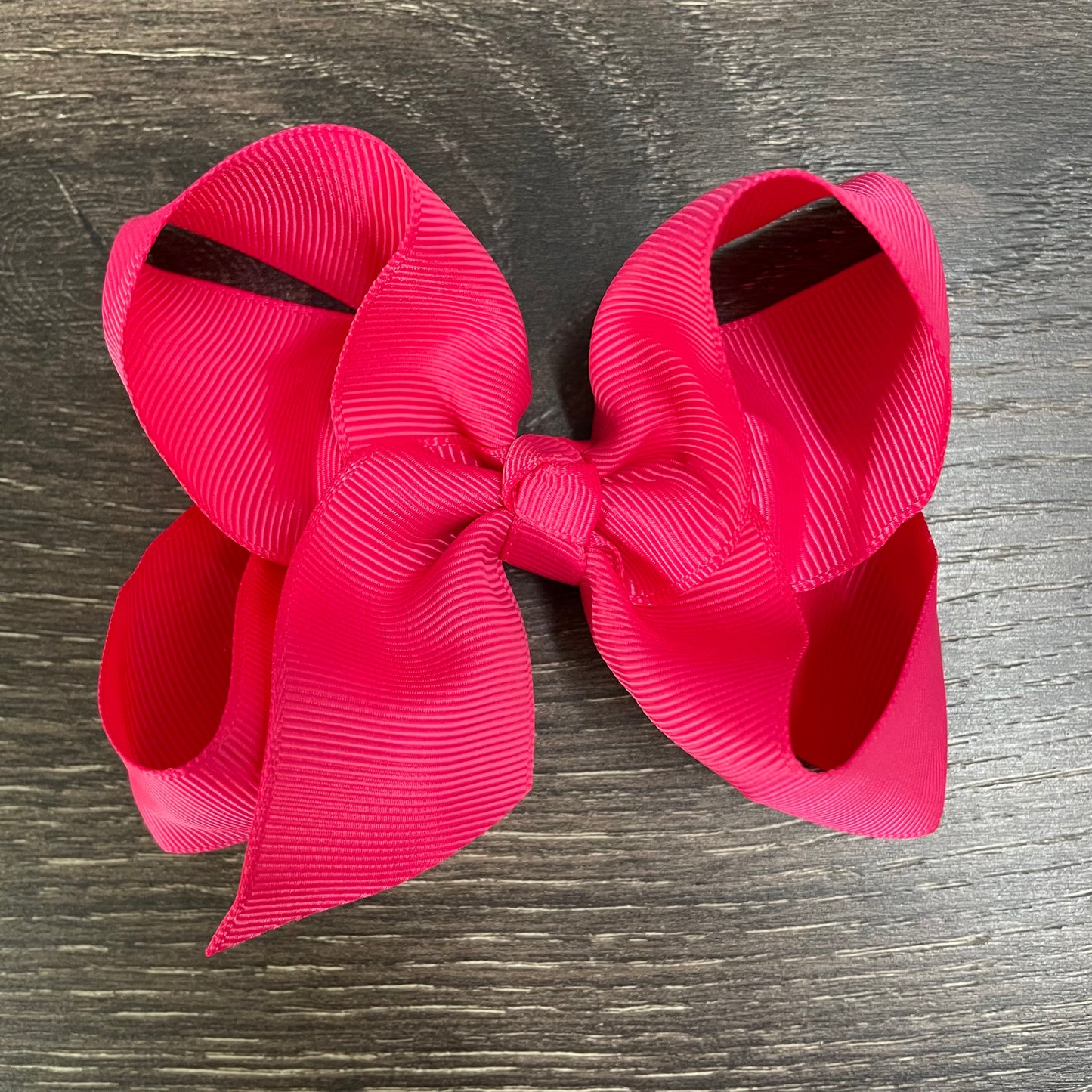 4" Solid Boutique Bow - Shocking Pink