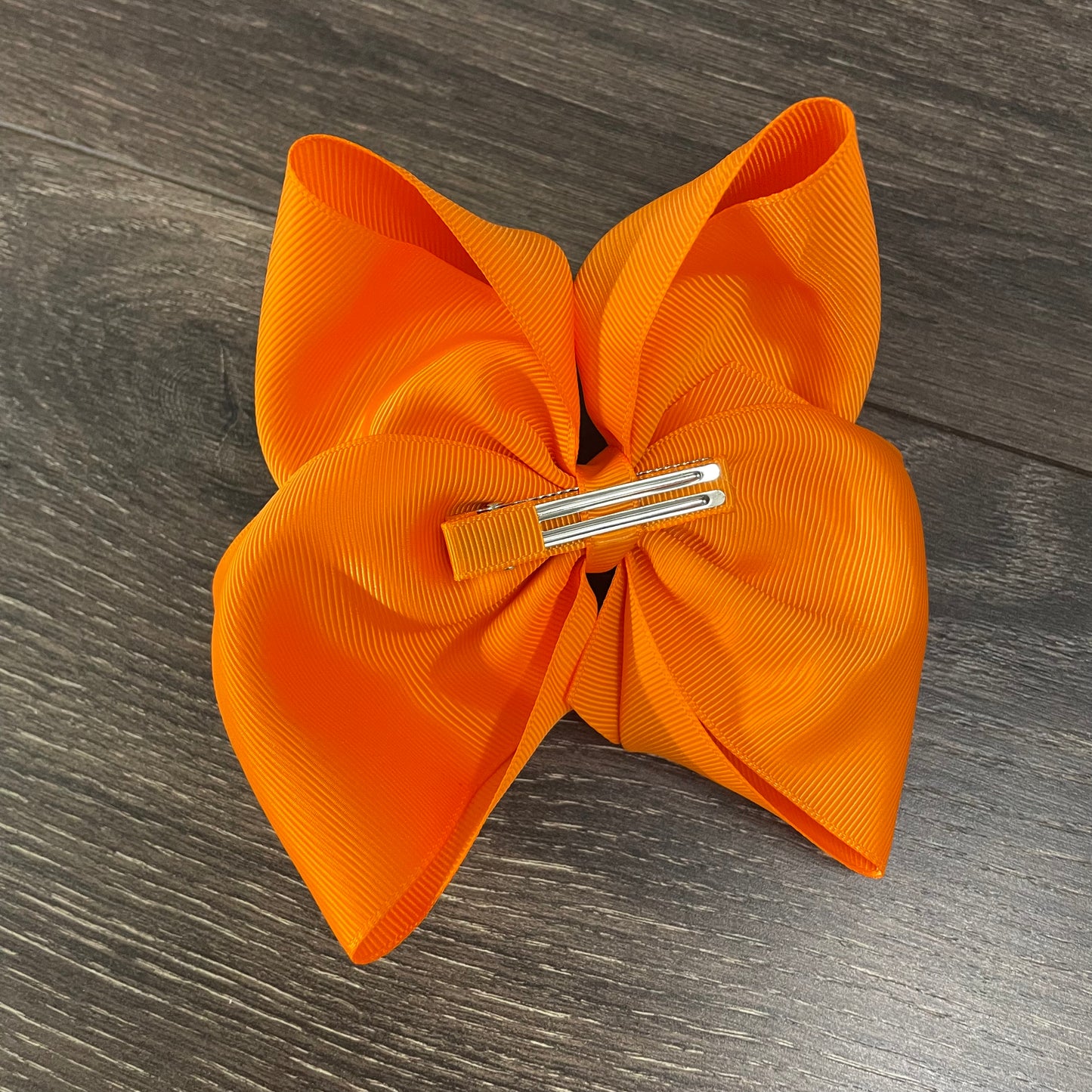 6" Solid Boutique Bow - Tangerine