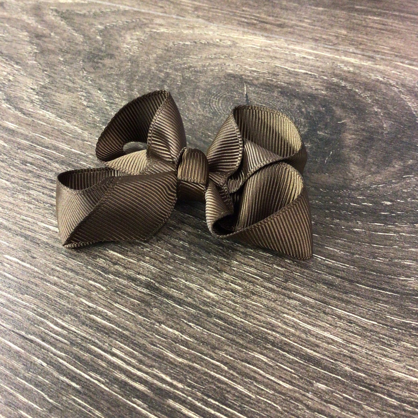 3" Solid Boutique Bow - Brown