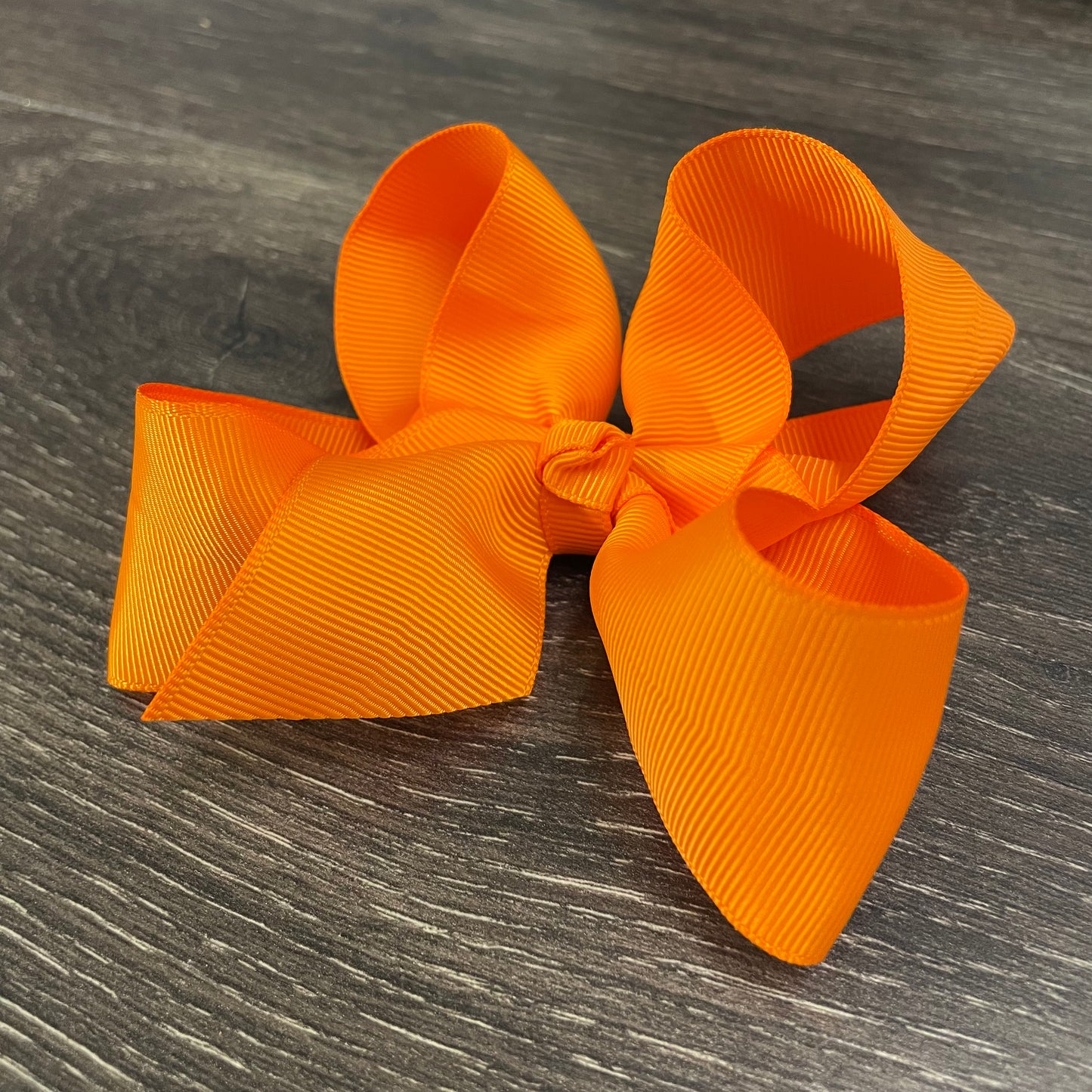 4" Solid Boutique Bow - Tangerine