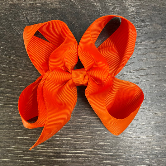 4" Solid Boutique Bow - Torrid Orange