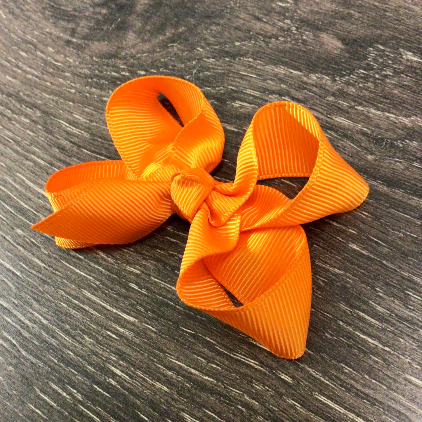 3" Solid Boutique Bow - Tangerine