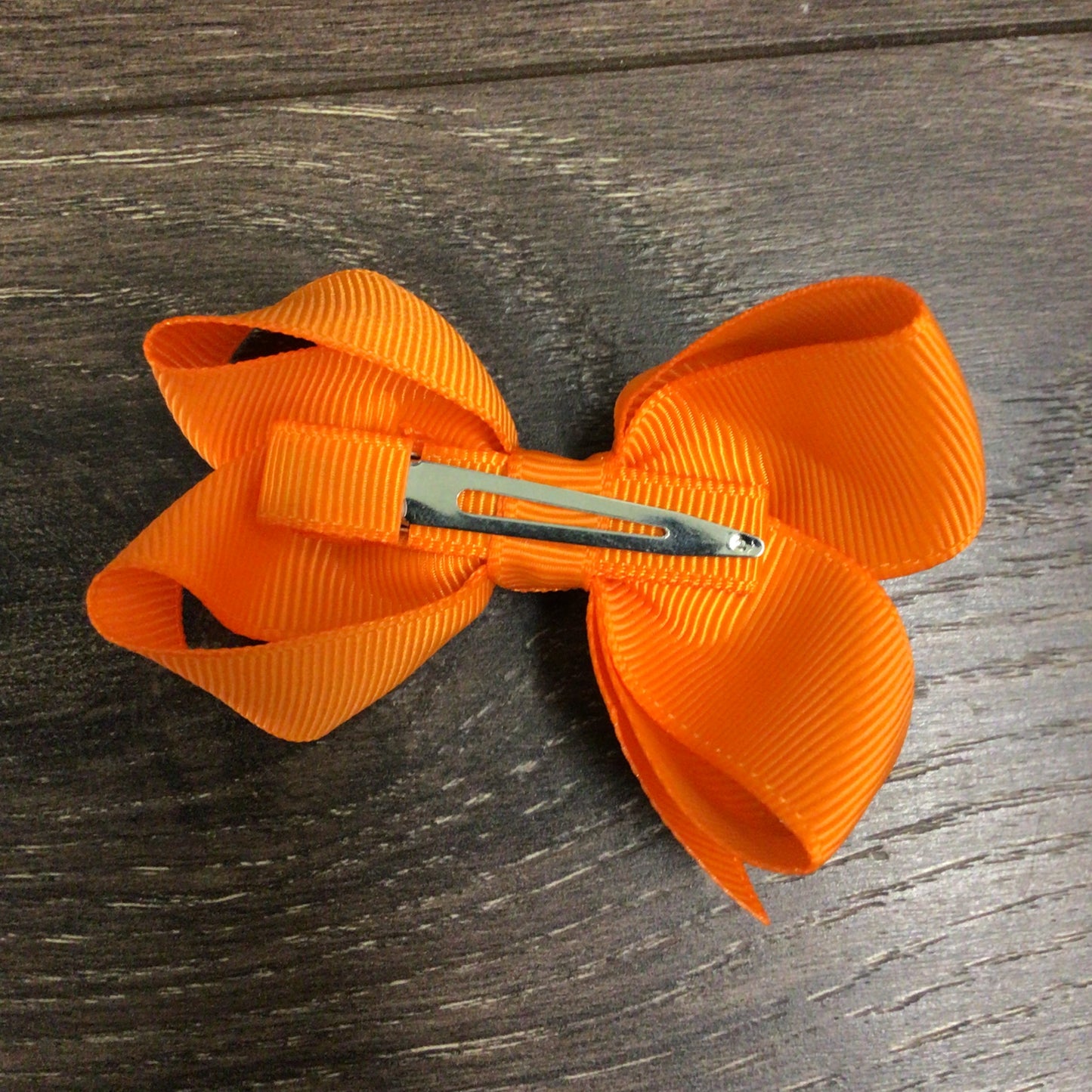 3" Solid Boutique Bow - Tangerine